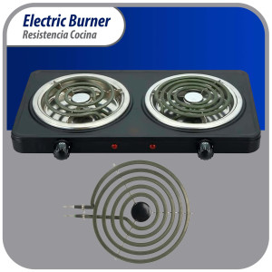 MP21YA Appli Parts Parts Surface Burner Heating Element 5 Turns, 8 in, 2100 W, 240 V, Compatible with Whirlpool 8053268, 9761345, 8053268, 9761345, 4165352, 4389732, 4163771, 877983, 879066