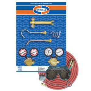 Uniweld KCH Juego Soldadura Profesional Capn Hook Incluye Manilla Soldar / Puntas Soldar / Regulador Oxigeno y Acetileno / Mangueras / Gafas / Encendedor / Llave Tanque / Base y Tanques no incluidos Uniweld KCH Juego Soldadura Profesional Capn Hook Incluye Manilla Soldar / Puntas Soldar / Regulador Oxigeno y Acetileno / Mangueras / Gafas / Encendedor / Llave Tanque / Base y Tanques no incluidos