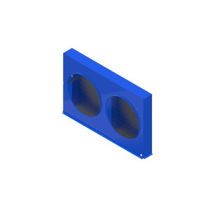Danfoss Microchannel Condenser Coil MCHE, Q8 Coil + Fan shroud 193U8025E