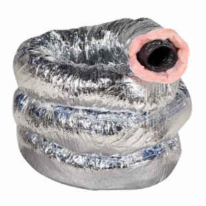 Ducto Flexible de Fibra de Vidrio 6 pulgadas de diametro y 7.62 metros de largo, modelo FACIL FLEX 06 Owens Corning, para sistemas de Aire Acondicionado