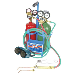 Uniweld Juego Soldadura Profesional K23C-T Incluye Manilla Soldar / Puntas Soldar / Regulador Oxigeno y Acetileno / Mangueras Dobles / Gafas / Encendedor / Llave Tanque / Base / Tanques  Uniweld Juego Soldadura Profesional K23C-T Incluye Manilla Soldar / Puntas Soldar / Regulador Oxigeno y Acetileno / Mangueras Dobles / Gafas / Encendedor / Llave Tanque / Base / Tanques