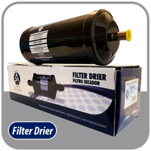 Appli Parts APFD-303S 3/8 in Liquid Line Refrigerant AC Filter Drier hvac Refrigeration 303S ODF Sweat Solder connection universal unidirectional 9 in long 3in wide