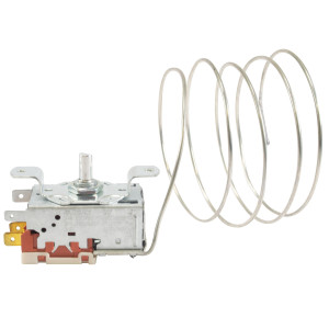 Appli Parts APRT-1126 Temperature Control Thermostat for Freezers, Refrigerators, Coolers Display, SPST, Cold Cut-In 0.4 F, Cold Cut-Out -11.2 F, Warm Cut-In 15.8 F, Capillary Tube 47 in Replaces K50P-1126