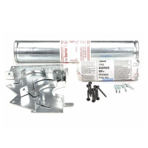 Kit de funda de masilla para barrera contra incendios de 3M, 12 pulgadas Longitud 2 pulgadas De diametro Acero DT200