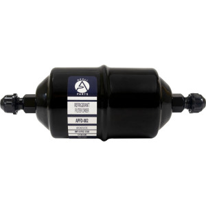 Appli Parts APFD-082 1/4 in Liquid Line Refrigerant AC Filter Drier hvac Refrigeration 082 SAE Flare connection universal unidirectional 6in long 2-1/4 in wide