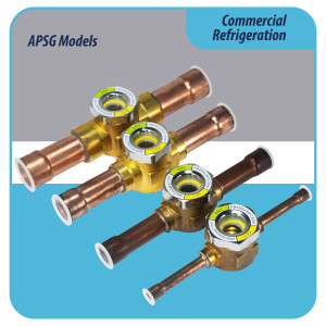 Appli Parts APSG-34S 3/4 in Sight Glass and liquid moisture indicator Solder connections with take-apart Body for HVAC/R installations suitable for CFC HCFC HFC refrigerants
