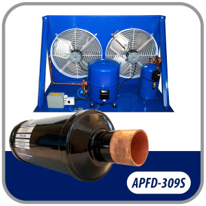 Appli Parts APFD-309S 1-1/8 in Liquid Line Refrigerant AC Filter Drier hvac Refrigeration 309S ODF Sweat Solder connection universal unidirectional 11in long 3in wide