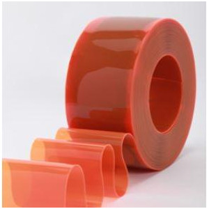 Cortina De Pvc De Refrigeracion De Seguridad Naranja Clearway 8"X.080"X300ft -10+150f / -23+65c Cortina De Pvc De Refrigeracion De Seguridad Naranja Clearway 8"X.080"X300ft -10+150f / -23+65c