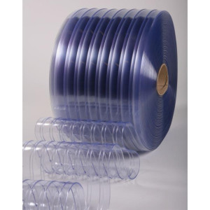 Cortina De Pvc De Refrigeracion Baja Temperatura Durarib Clearway 8"X.072"X150ft -40+150f / -40+65c Cortina De Pvc De Refrigeracion Baja Temperatura Durarib Clearway 8"X.072"X150ft -40+150f / -40+65c