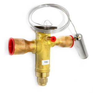 Danfoss 067N3159 15TR Thermostatic expansion valve, TGE, R410A,R32, 5/8x7/8 in Solder, ODF, 1/4 in Externally equalized, Bi-flow, -40 to 50 F replaces 067N3179