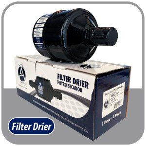 Appli Parts APFD-164 Filtro Secador 1/2 pulg para linea Liquido para Sistemas de Refrigeracion y aire acondicionado 164 SAE Rosca Universal Unidireccional 178mm Largo 76mm Ancho 