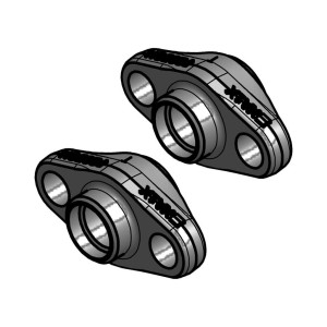 Danfoss 027N1220 Flange Set for Fa, Tea/Teaq/Teat/Teva, Pm, Pmc, Pmfl/Pmfh, Evr/Evra