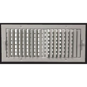 Rejilla de Inyeccion Persiana  de Aluminio Blanco 20 x 06 in. Vermont SM20X06 Rejilla de Inyeccion Persiana  de Aluminio Blanco 20 x 06 in. Vermont SM20X06