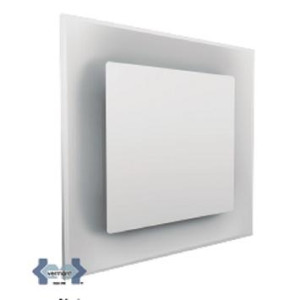Ceiling Diffuser with Square Plate White Aluminum 10 in diameter DPLLB10 Vermont