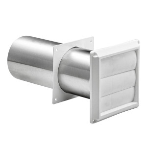 Rejilla de Ventilacion Blanca 4" Lambro Con Tubo de 11 pulgadas 267W Rejilla de Ventilacion Blanca 4" Lambro Con Tubo de 11 pulgadas 267W