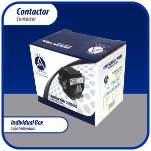 Appli Parts APAC-230240 Contactor 2 Polos 30A 240V Bobina Repuesto para Compresores de CA y Aplicaciones Electricas Certificacion UL E476929 de Trabajo Pesado