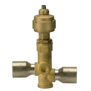 Danfoss 034G4253 Electric Regulating Valve KVS 15  Solder Inlet connection ODF, Solder Outlet connection ODF, Max. Working Pressure 45.5 bar, Inlet size 7/8 in, Outlet size 7/8 in