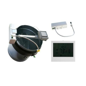 Onezone Wireless Thermostat Battery Powered Duct Zone Damper 10" Onezone10tw