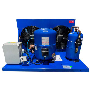 Danfoss OP-HGZ125D39Q Unidad Condensadora Microcanal 10HP MBP 230V/3Ph/60Hz R134a,R404A,R448A,R449A,R452A,R513A Lubricante POE 2 Ventilador con Compresor Reciprocante MTZ125-3 115N0318 