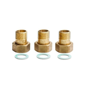 Danfoss 3pcs Bronze Adapters Set, External Thread Dn20