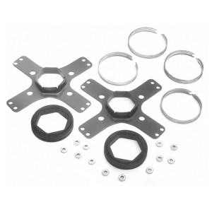 MARS KIT200 Kit de montaje para Motores con agujeros de 4.4 pulg y 5.6 pulg de diametro. Incluye 2 Soportes adaptadores, 2 Anillos, 4  Anillos partidos y 12 tuercas
 MARS KIT200 Kit de montaje para Motores con agujeros de 4.4 pulg y 5.6 pulg de diametro. Incluye 2 Soportes adaptadores, 2 Anillos, 4  Anillos partidos y 12 tuercas