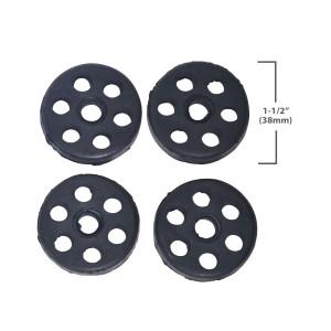 Appli Parts APAB-AFR Almohadillas de Goma para montaje de Unidad Condensadora de Mini Split en soporte, Kit que incluye 4 unidades, 1.5 pulg de diametro