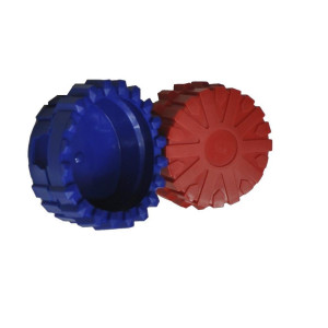 Uniweld Protective Gauge Boots 3-1/8in / 80mm (Red And Blue) Gb80s