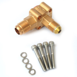 Danfoss Valve Body Te5 1/2"X5/8" Flare Angleway, Fit: 068b4013