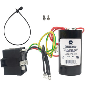 Appli Parts APHS-3 4 to 5 TON Hard Start kit 208-265 V, 1 Ph for air conditioner includes Capacitor 270-324mfd 330V and Potential Relay for Air Conditioner scroll and reciprocating compressors