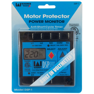 Wagner DSP-1 Digital Single Phase Monitor digital 90 to 300 Volts Input 18 to 250 Vac DSP-1 
Intertek 3190890