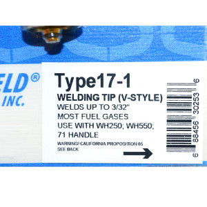 Uniweld TYPE17-1 Weld-Braze Tip 30253