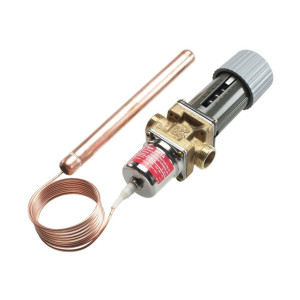 Danfoss 003N6115 Thermostatic Valve AVTA 15, NPT 1/2 in, With Capillary and Copper Bulb