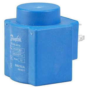 Danfoss 018F7397 Solenoid Coil 24 VDC, 60 Hz, 16 W, IP00, BB024DS, DIN Spade