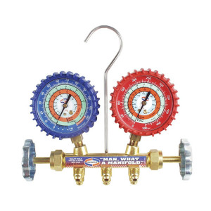 Uniweld QAL5SM Manifold R404 / R22 / R134 5 feet Hoses, Manifold Rubber, Soft Magic Hose, psi, Farenheit Scale