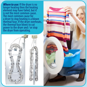 3387747 Appli Parts dryer Heating Element part number 3387747AP 5200 W replaces original parts from other brands electric dryers