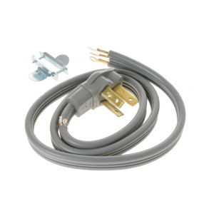 GE WX09X10006 Genuine OEM Range Stove Oven Power Cord Cord 4 Feet 40 Amp 3 Wires 125-250v  Fits: WX9X5 WX9X6 WX9X6DS PM9X6