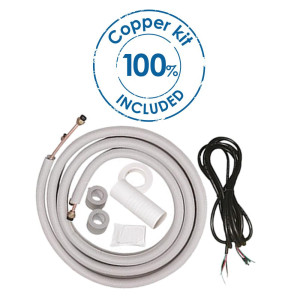 Mini Split 12.000btu R410 Cooling / Heating 110v/60hz/1ph Inverter Seer 22 Hspf11.2 Rc.Rg57 Wifi Option Ahri Cert.9038989 / Etl Ecox Edem012h22a With Installation Kit