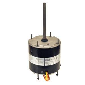 MARS 10468 Motor para Unidad Condensadora de Aire Acondicionado Multi Capacidad 1/5-1/2 HP 1075rpm 208-230V/60Hz/1Ph 6 polos 1 eje TEAO Cerramiento 2 velocidad, Reversible 10/12.5mfd/370VAC Capacitor