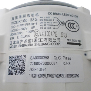 Motor Unidad Condensadora Vrf Emvrf60c00b 2024003a0019 / 11002015002182 / Zksp-100-8-1-1