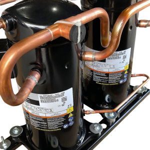 Compresor tandem Copeland A.A. Scroll 12T 144.000Btu 2 compresores 6T 72.000 380V/50Hz 460V60Hz ZRT144KCE-TFD Compresor tandem Copeland A.A. Scroll 12T 144.000Btu 2 compresores 6T 72.000 380V/50Hz 460V60Hz ZRT144KCE-TFD