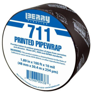 Tape Cinta proteccion de tuberias 1.9inx100ft (48mmx30m) 10mil Berry 711
 Tape Cinta proteccion de tuberias 1.9inx100ft (48mmx30m) 10mil Berry 711