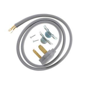 GE WX09X10002 Genuine OEM Dryer Power Cord 4 Feet 30 Amp 3 Wires 125v-250v 10/3 Srdt UL 
Fits: WE8X38 WX9X1 WX9X2 WX9X2DS