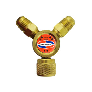 Uniweld UYA38 Adaptador tipo Y Maxevac 3/8 FF X 3/8 MF