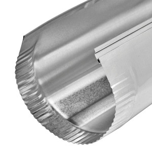 Lambro 425 Aluminum Snap-Lock Pipe 8 in X 24 in   