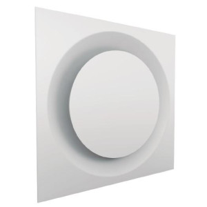 Difusor Plafon Con Placa Circular de Aluminio Blanco 14in Diametro. Vermont DPCLB14 Difusor Plafon Con Placa Circular de Aluminio Blanco 14in Diametro. Vermont DPCLB14