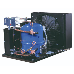 Danfoss HCZC0275UWJ300Q Condensing Unit Microchannel Coil 2.75HP MBP 230V/3Ph/60Hz R134a,R404A,R448A,R449A,R452A,R513A POE Oil 1 Fan with Reciprocating Compressor MTZ36-3 114N3611