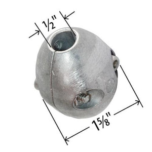 A/C Zincs ACZ-1/2 Zinc Corrosion Grenade for 1/2in Tube