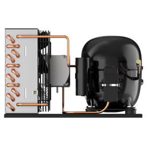 Danfoss LCHB0033RC0154B Condensing Unit Microchannel 1/3HP LBP 115V/1Ph/60Hz R404A 1 Fan with Reciprocating Compressor NF7CLX 114N0408