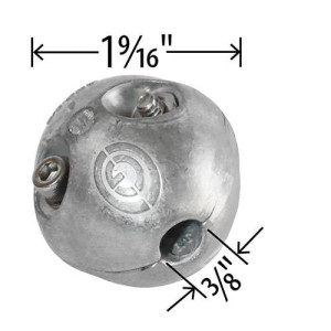 A/C Zincs ACZ-3/8 Zinc Corrosion Grenade for 3/8in Tube