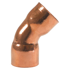 Appli Parts AP-C11845 Codo 45 grados giro Corto 1-1/8 in, Accesorios de tuberia de cobre CxC Conexiones soldadas para aplicaciones de refrigeracion, aire acondicionado y plomeria Tuberia ACR y tipo L